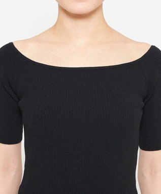 uncrave リネンニット オフショルトップス ブラック