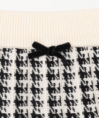 ANY KIDS しあわせタッチ ニット スカート 千鳥格子柄