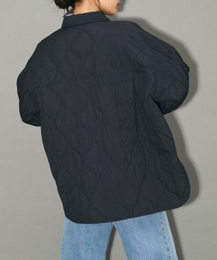 Green Parks キルティングシャツブルゾン Black