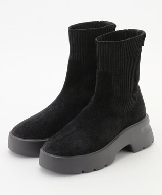 steppi 【VERY掲載 / 撥水 / 洗える】厚底 ウォームブーツ ブラック