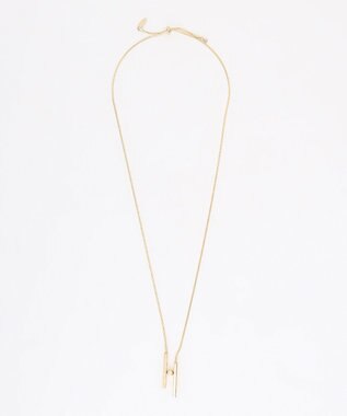 自由区 ダブルメタルバー ネックレス ゴールド系