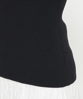 uncrave リネンニット オフショルトップス ブラック