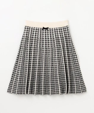 ANY KIDS しあわせタッチ ニット スカート 千鳥格子柄