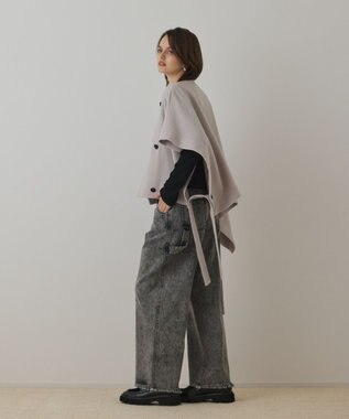 GRACE CONTINENTAL ライトビーバーポンチョ ベージュ