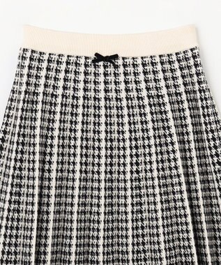 ANY KIDS しあわせタッチ ニット スカート 千鳥格子柄
