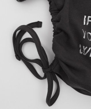 WEGO グラフィックサイドドロストリブちびT スミクロ