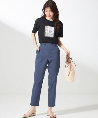 ANY SIS 【洗える】アソートロゴ Tシャツ フォトブラック