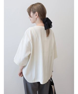 AMERICAN HOLIC 接触冷感　衿リブブラウソー Ivory