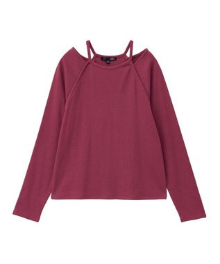 Green Parks ・ＳＵＧＡＲ　ＳＰＯＯＮ　レイヤードライクリブロンＴＥＥ Bordeaux