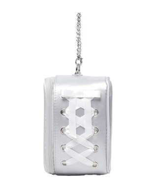 WEGO 【痛バ＆推し活グッズ】サイドレースアップぬいポーチ シルバー