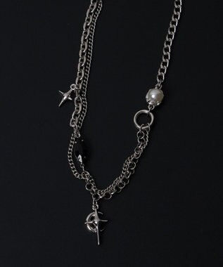 WEGO MモチーフMIXチェーンネックレス 柄1