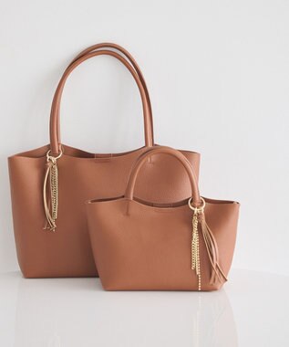 earth music&ecology 【軽量】チャーム付きミニトートバッグ