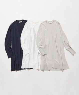 ANY SIS 【UVケア】サイドスリットロング カーディガン オフ