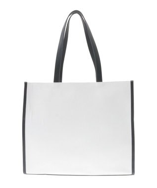 Maison de FLEUR リボンプリントスクエアトートバッグ Black