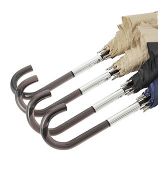 MOONBAT ランバン オン ブルー 長傘 チェーン柄サテンジャガードプリント 耐風 ベージュ