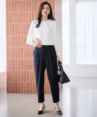 ANY L プリーツブラウス オフ