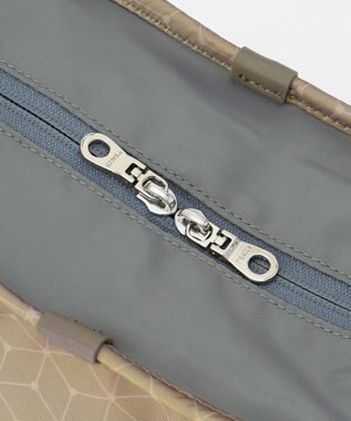 Y'SACCS キュービック×ポイントドット　2WAYトート＆ショルダー　Sサイズ グレージュ【WEB限定カラー】