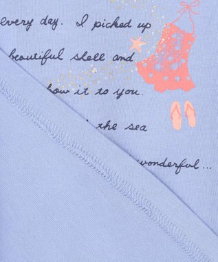 組曲 KIDS 【110-140cm】Dear Letter Tシャツ シーブルー系