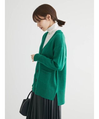 Green Parks 杢調Ｖネックカーディガン Green