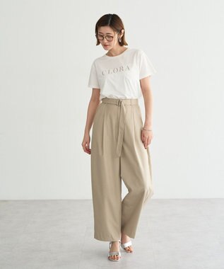 YECCA VECCA 【接触冷感】ロゴTee Beige