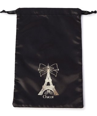 Chacott エッフェル半メッシュ巾着M ブラック