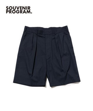 J.PRESS MEN 【J.PRESS ORIGINALS】【UNISEX】Stretch Stripe Archive 2Tuck Shorts