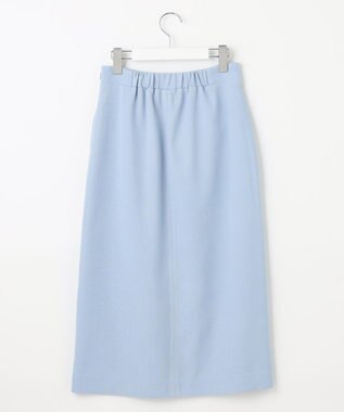 Feroux 【洗える】フラップナロー スカート スカイブルー系