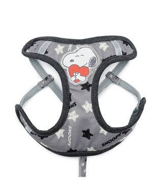 PET PARADISE スヌーピー リード付きハーネス 《星スヌーピー》 Ｓ グレー