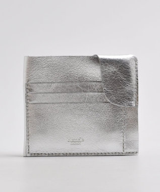 blancle メタリックレザー スマートウォレット SILVER