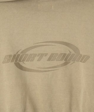 WEGO ピグメントショートグラフィックプルパーカー ベージュ