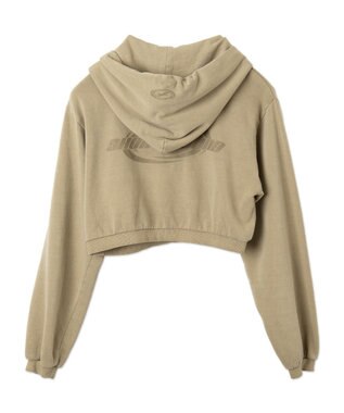 WEGO ピグメントショートグラフィックプルパーカー ベージュ