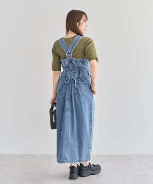 Green Parks ・ＳＵＧＡＲ　ＳＰＯＯＮ　２ｗａｙデニムジャンスカ Indigo