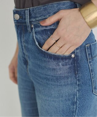 WEGO 【ANGIE VINTAGE/SMLサイズ展開】ブーツカットデニムパンツ ブルー