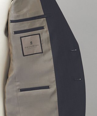 GOTAIRIKU 希少/五大陸限定【御幸毛織】コンパクトヤーン×SUPER120'sWOOL　グレー（ペーパープレス加工） グレー系1