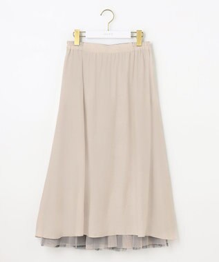 ANY SIS 【美人百花7月号掲載】2WAYチェックチュールリバーシブル スカート アイボリー系