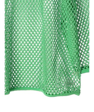 earth music&ecology メッシュチュニック Lime Green