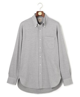 J.PRESS MEN ポロシャツのような快適な着心地【吸水速乾 / ストレッチ / 消臭 / ノンアイロン】エレスポジャージー ドレスシャツ / B.D. ライトグレー系