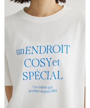 Green Parks ガーリーロゴボックスＴシャツ Blue