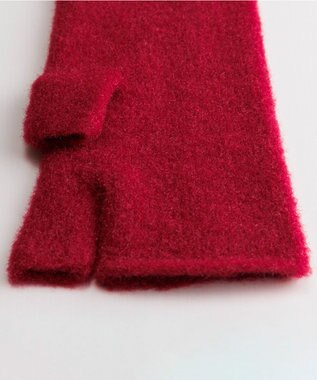 ORuKuBET ソフトニットフィンガーレスグローブ(WOMEN) レッド