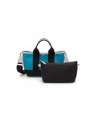 TOPKAPI 【Breath TOPKAPI】イタリアンフェルト ショルダー付 ミニ トートバッグ S ターコイズブルー