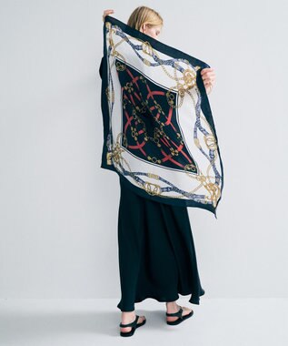 uncrave チェーン シルクスカーフ