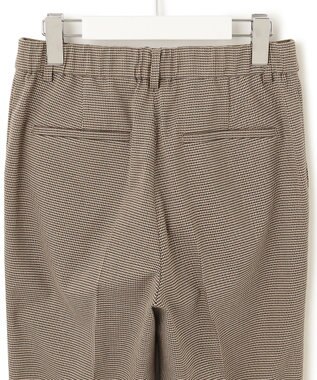 23区 S 【洗える】チェックストレッチ テーパードパンツ ブラウンチェック