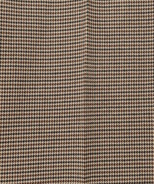 23区 S 【洗える】チェックストレッチ テーパードパンツ ブラウンチェック