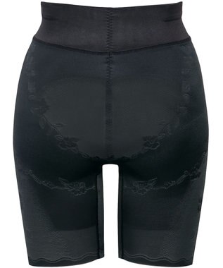 Wing ガードル 【ハミデンヌ】 ウエストのハミ肉すっきりカバー ロング丈 KQ2785 ウイング／ワコール ブラック