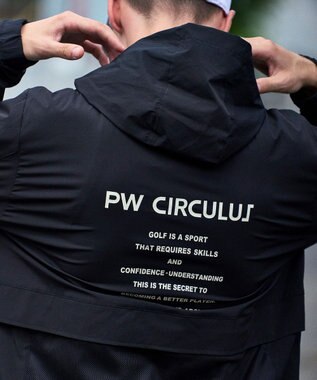 PW CIRCULUS 【撥水加工/軽量/ストレッチ】【MEN】メッシュコンビブルゾン ブラック系