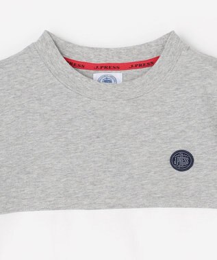 J.PRESS KIDS 【140-170㎝】トリコロール 半袖Ｔシャツ ライトグレー系