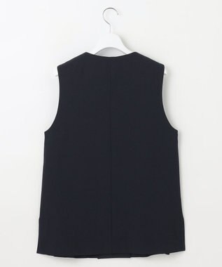 J.PRESS LADIES 【洗える・吸水速乾・接触冷感・セットアップ対応】Light ジョーゼット ジレ ダークネイビー系