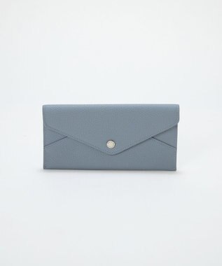 TOPKAPI 【Breath TOPKAPI】DUAL デュアル シュリンクレザー バイカラー 長財布　薄型 / 軽量 ブルーグレー