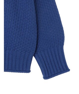Green Parks 洗える　カノコ編みニットプルオーバー Blue