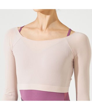 Chacott ショートトップ（長袖） ベビーピンク